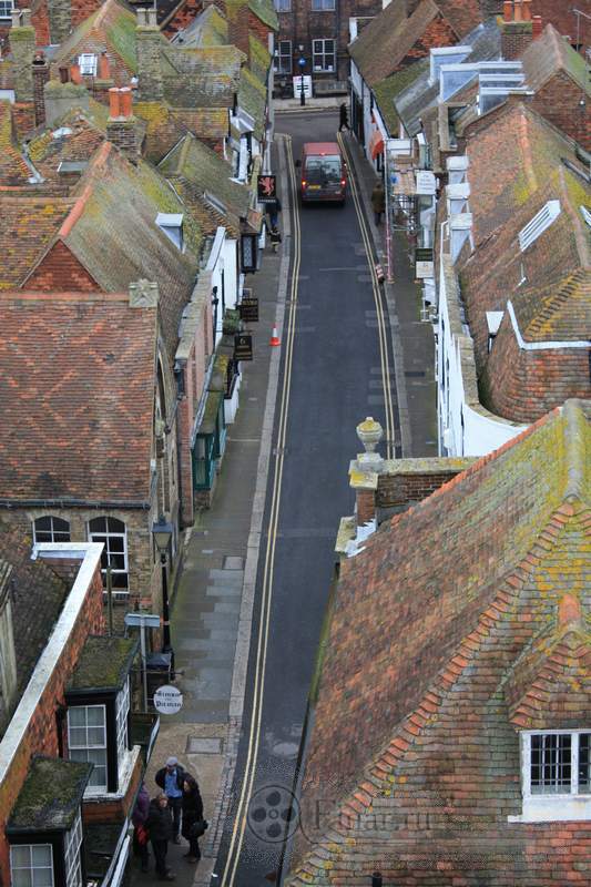 Старая улица Rye, England