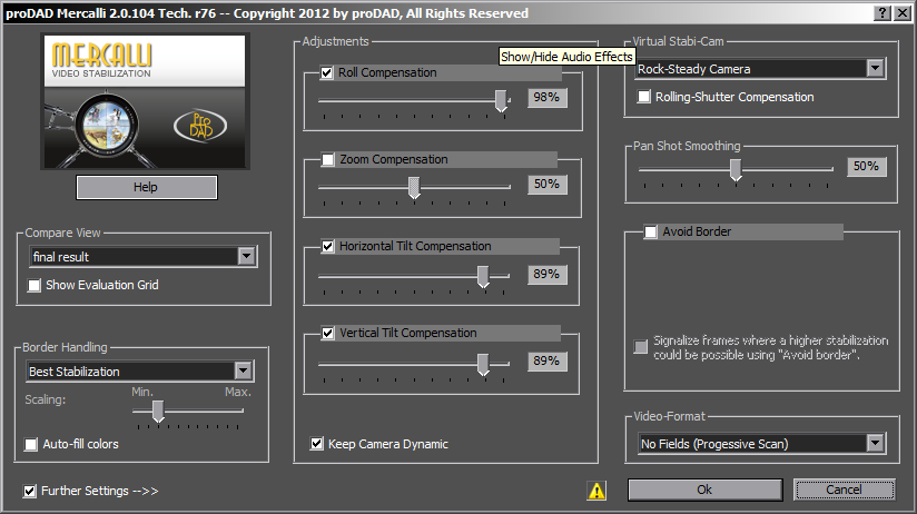 proDAD Mercalli Video Stabilization